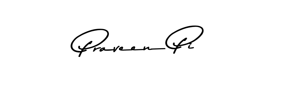 How to make Praveen Pi name signature. Use Asem Kandis PERSONAL USE style for creating short signs online. This is the latest handwritten sign. Praveen Pi signature style 9 images and pictures png