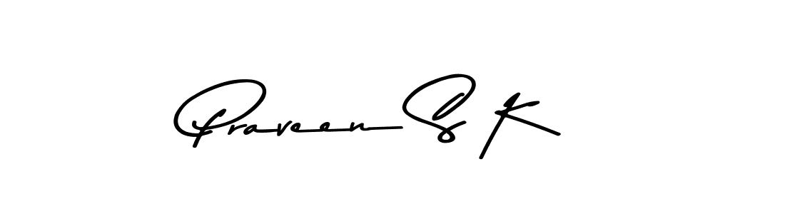 You should practise on your own different ways (Asem Kandis PERSONAL USE) to write your name (Praveen S K) in signature. don't let someone else do it for you. Praveen S K signature style 9 images and pictures png