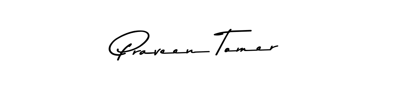 Use a signature maker to create a handwritten signature online. With this signature software, you can design (Asem Kandis PERSONAL USE) your own signature for name Praveen Tomer. Praveen Tomer signature style 9 images and pictures png