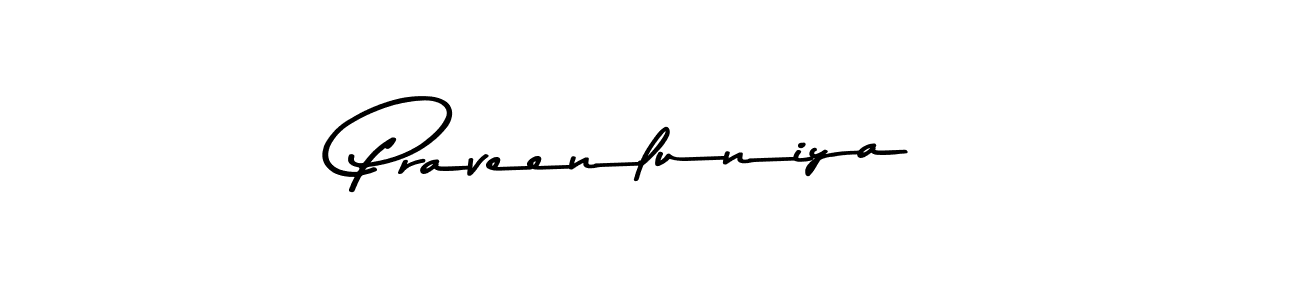 You should practise on your own different ways (Asem Kandis PERSONAL USE) to write your name (Praveenluniya) in signature. don't let someone else do it for you. Praveenluniya signature style 9 images and pictures png