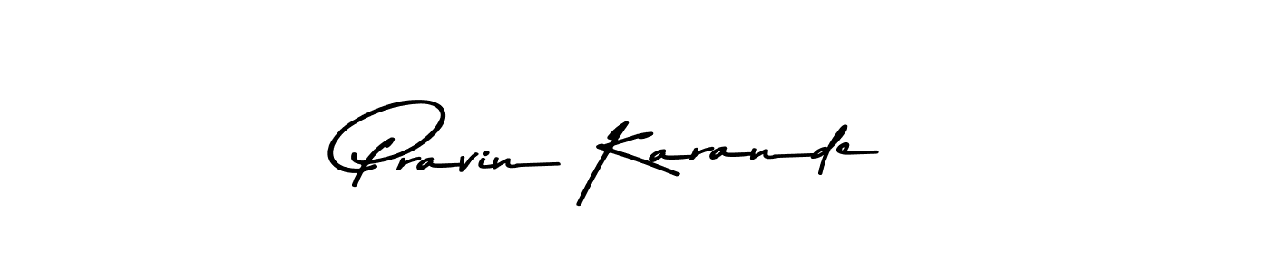 How to make Pravin Karande signature? Asem Kandis PERSONAL USE is a professional autograph style. Create handwritten signature for Pravin Karande name. Pravin Karande signature style 9 images and pictures png