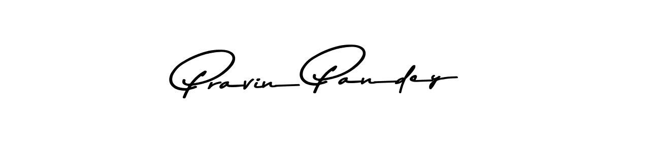 How to make Pravin Pandey name signature. Use Asem Kandis PERSONAL USE style for creating short signs online. This is the latest handwritten sign. Pravin Pandey signature style 9 images and pictures png