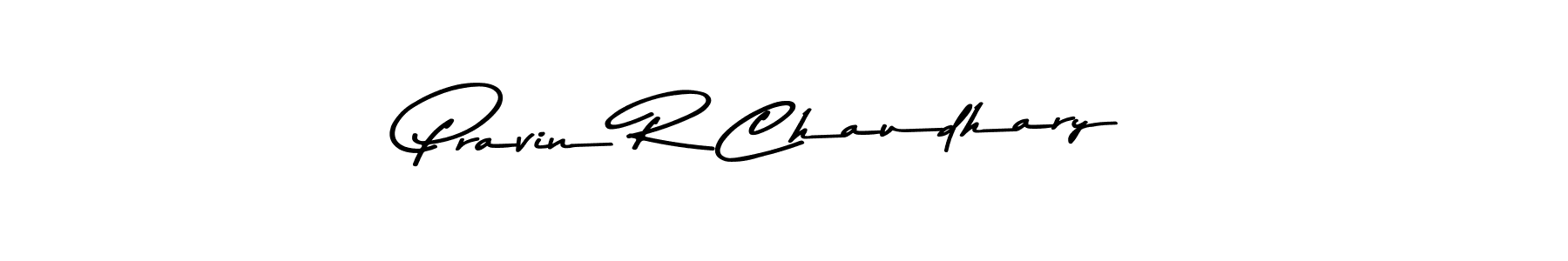 Design your own signature with our free online signature maker. With this signature software, you can create a handwritten (Asem Kandis PERSONAL USE) signature for name Pravin R Chaudhary. Pravin R Chaudhary signature style 9 images and pictures png