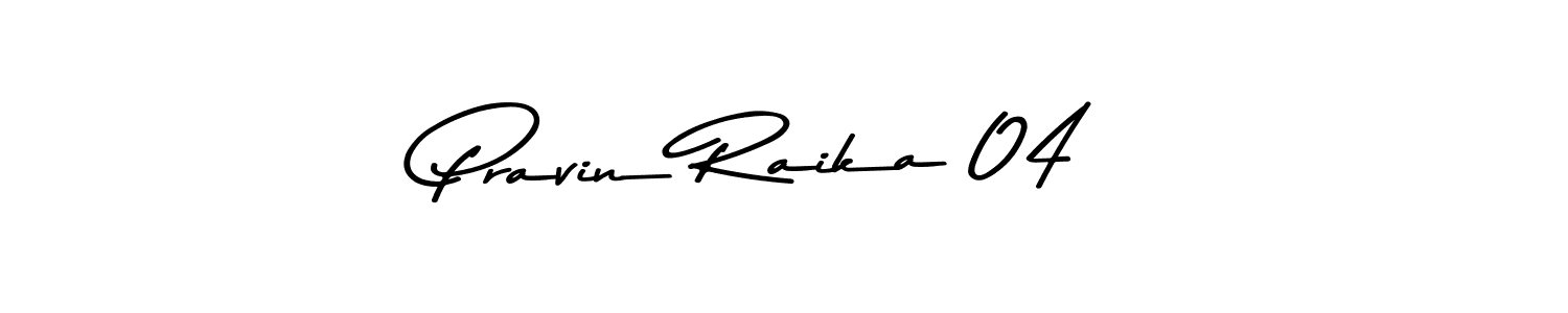 This is the best signature style for the Pravin Raika 04 name. Also you like these signature font (Asem Kandis PERSONAL USE). Mix name signature. Pravin Raika 04 signature style 9 images and pictures png