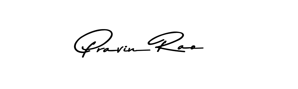 How to make Pravin Rao name signature. Use Asem Kandis PERSONAL USE style for creating short signs online. This is the latest handwritten sign. Pravin Rao signature style 9 images and pictures png