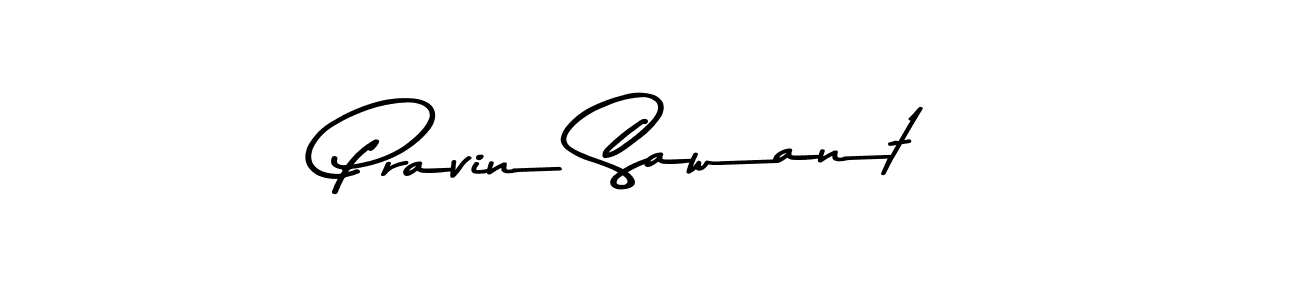 Create a beautiful signature design for name Pravin Sawant. With this signature (Asem Kandis PERSONAL USE) fonts, you can make a handwritten signature for free. Pravin Sawant signature style 9 images and pictures png