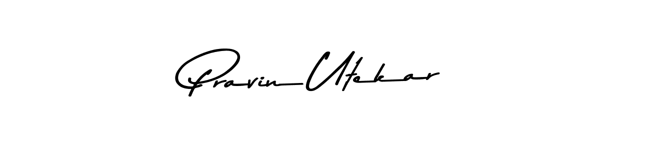 Make a beautiful signature design for name Pravin Utekar. Use this online signature maker to create a handwritten signature for free. Pravin Utekar signature style 9 images and pictures png