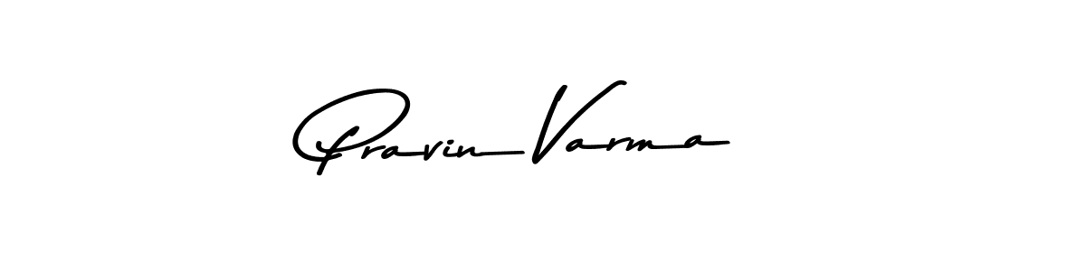 How to make Pravin Varma name signature. Use Asem Kandis PERSONAL USE style for creating short signs online. This is the latest handwritten sign. Pravin Varma signature style 9 images and pictures png