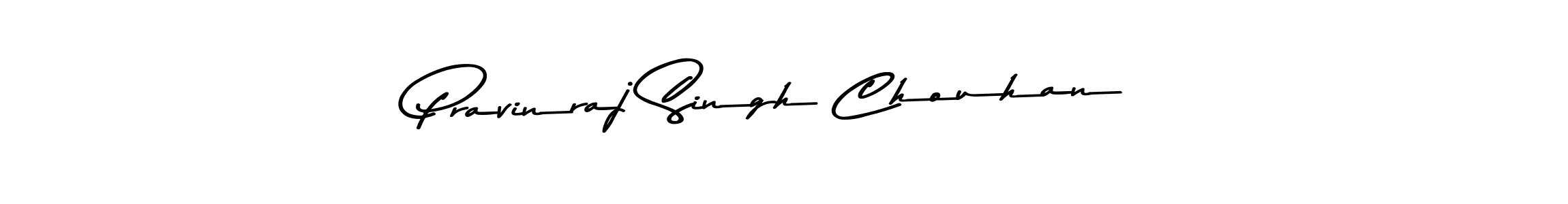 How to make Pravinraj Singh Chouhan name signature. Use Asem Kandis PERSONAL USE style for creating short signs online. This is the latest handwritten sign. Pravinraj Singh Chouhan signature style 9 images and pictures png