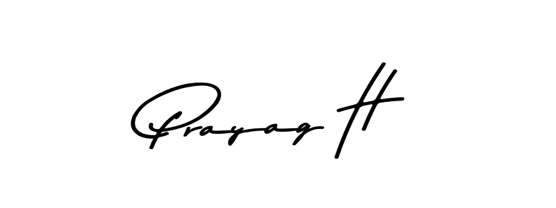 Use a signature maker to create a handwritten signature online. With this signature software, you can design (Asem Kandis PERSONAL USE) your own signature for name Prayag H. Prayag H signature style 9 images and pictures png