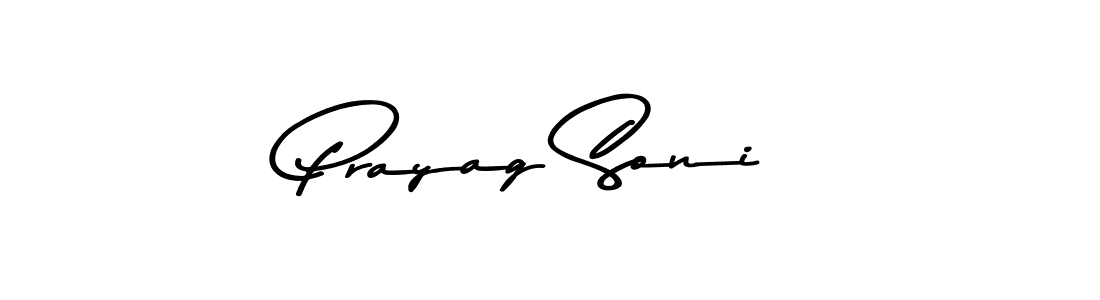 Use a signature maker to create a handwritten signature online. With this signature software, you can design (Asem Kandis PERSONAL USE) your own signature for name Prayag Soni. Prayag Soni signature style 9 images and pictures png