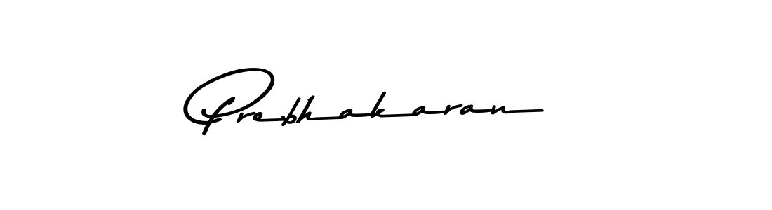 How to make Prebhakaran name signature. Use Asem Kandis PERSONAL USE style for creating short signs online. This is the latest handwritten sign. Prebhakaran signature style 9 images and pictures png