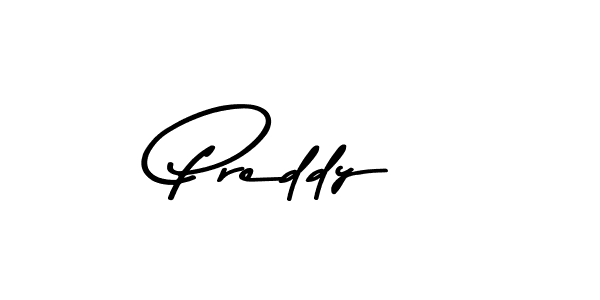 Make a beautiful signature design for name Preddy. With this signature (Asem Kandis PERSONAL USE) style, you can create a handwritten signature for free. Preddy signature style 9 images and pictures png