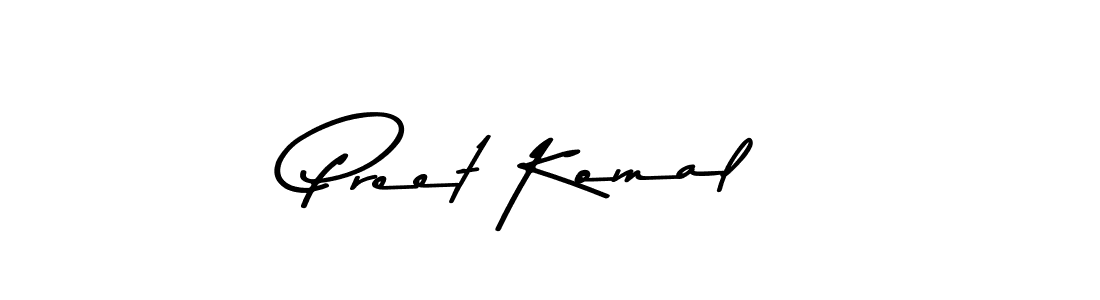 How to make Preet Komal signature? Asem Kandis PERSONAL USE is a professional autograph style. Create handwritten signature for Preet Komal name. Preet Komal signature style 9 images and pictures png