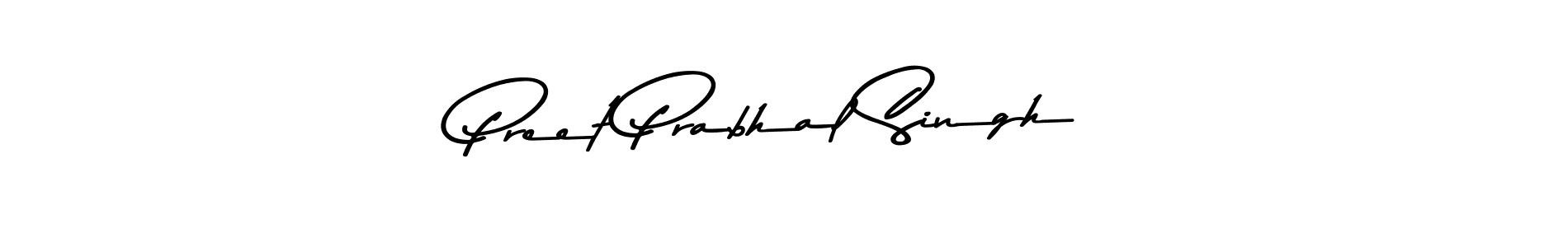 How to make Preet Prabhal Singh name signature. Use Asem Kandis PERSONAL USE style for creating short signs online. This is the latest handwritten sign. Preet Prabhal Singh signature style 9 images and pictures png