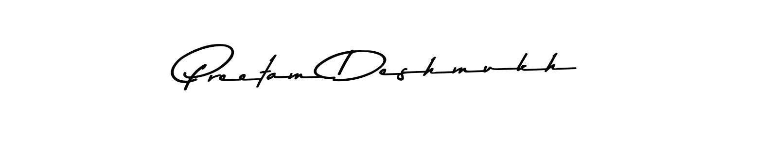 Also we have Preetam Deshmukh name is the best signature style. Create professional handwritten signature collection using Asem Kandis PERSONAL USE autograph style. Preetam Deshmukh signature style 9 images and pictures png