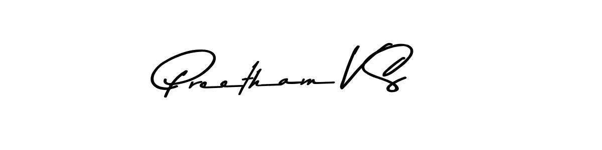 Asem Kandis PERSONAL USE is a professional signature style that is perfect for those who want to add a touch of class to their signature. It is also a great choice for those who want to make their signature more unique. Get Preetham V S name to fancy signature for free. Preetham V S signature style 9 images and pictures png