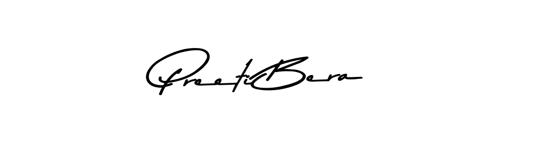 How to make Preeti Bera name signature. Use Asem Kandis PERSONAL USE style for creating short signs online. This is the latest handwritten sign. Preeti Bera signature style 9 images and pictures png