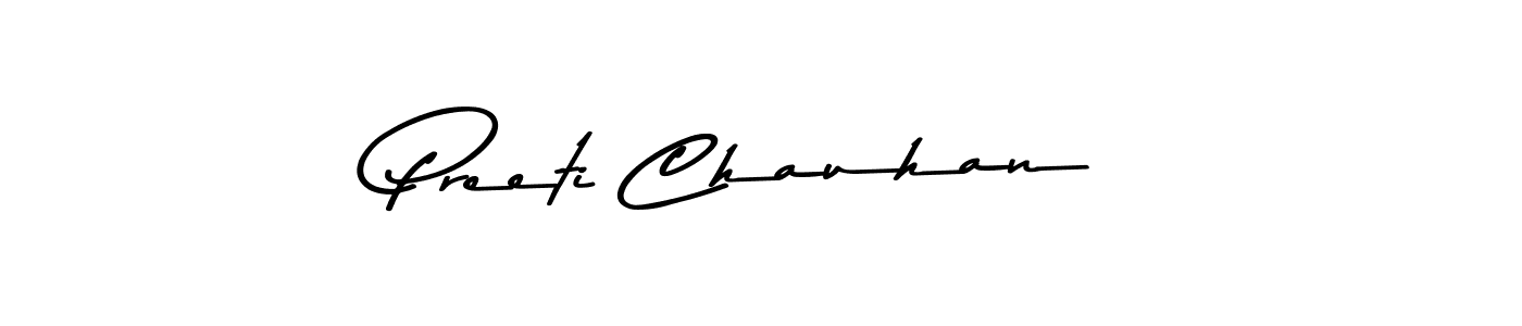 How to make Preeti Chauhan signature? Asem Kandis PERSONAL USE is a professional autograph style. Create handwritten signature for Preeti Chauhan name. Preeti Chauhan signature style 9 images and pictures png