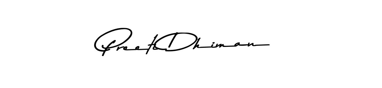 The best way (Asem Kandis PERSONAL USE) to make a short signature is to pick only two or three words in your name. The name Preeti Dhiman include a total of six letters. For converting this name. Preeti Dhiman signature style 9 images and pictures png
