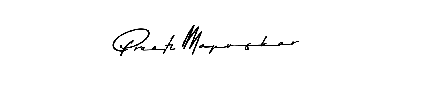 Similarly Asem Kandis PERSONAL USE is the best handwritten signature design. Signature creator online .You can use it as an online autograph creator for name Preeti Mapuskar. Preeti Mapuskar signature style 9 images and pictures png