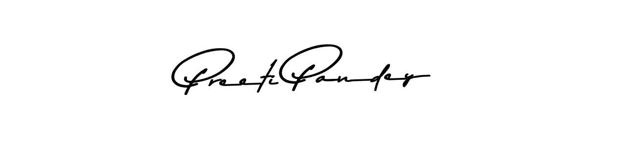 Make a beautiful signature design for name Preeti Pandey. With this signature (Asem Kandis PERSONAL USE) style, you can create a handwritten signature for free. Preeti Pandey signature style 9 images and pictures png