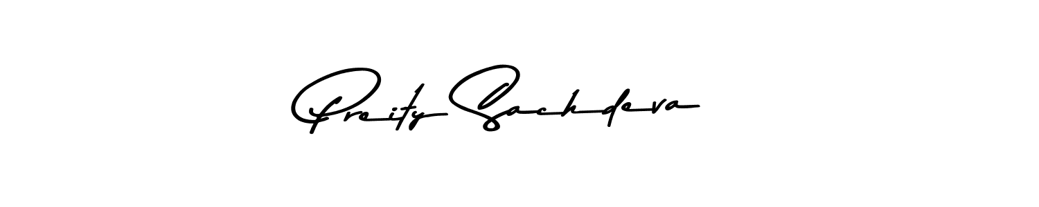 Preity Sachdeva stylish signature style. Best Handwritten Sign (Asem Kandis PERSONAL USE) for my name. Handwritten Signature Collection Ideas for my name Preity Sachdeva. Preity Sachdeva signature style 9 images and pictures png