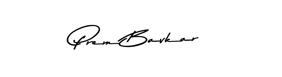 Prem Bavkar stylish signature style. Best Handwritten Sign (Asem Kandis PERSONAL USE) for my name. Handwritten Signature Collection Ideas for my name Prem Bavkar. Prem Bavkar signature style 9 images and pictures png