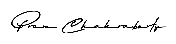 Style your name Prem Chakraborty with confidence using Asem Kandis PERSONAL USE signature design. Simple, elegant, and ready for immediate document use. Prem Chakraborty signature style 9 images and pictures png