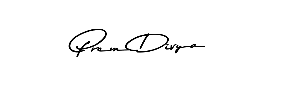 Design your own signature with our free online signature maker. With this signature software, you can create a handwritten (Asem Kandis PERSONAL USE) signature for name Prem Divya. Prem Divya signature style 9 images and pictures png