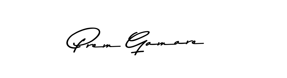Use a signature maker to create a handwritten signature online. With this signature software, you can design (Asem Kandis PERSONAL USE) your own signature for name Prem Gamare. Prem Gamare signature style 9 images and pictures png
