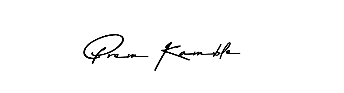 How to Draw Prem Kamble signature style? Asem Kandis PERSONAL USE is a latest design signature styles for name Prem Kamble. Prem Kamble signature style 9 images and pictures png