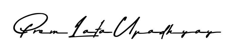 Style your name Prem Lata Upadhyay with confidence using Asem Kandis PERSONAL USE signature design. Simple, elegant, and ready for immediate document use. Prem Lata Upadhyay signature style 9 images and pictures png