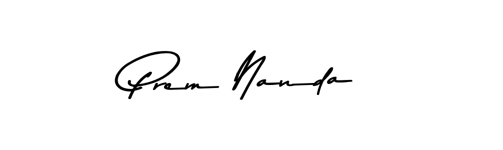 Create a beautiful signature design for name Prem Nanda. With this signature (Asem Kandis PERSONAL USE) fonts, you can make a handwritten signature for free. Prem Nanda signature style 9 images and pictures png