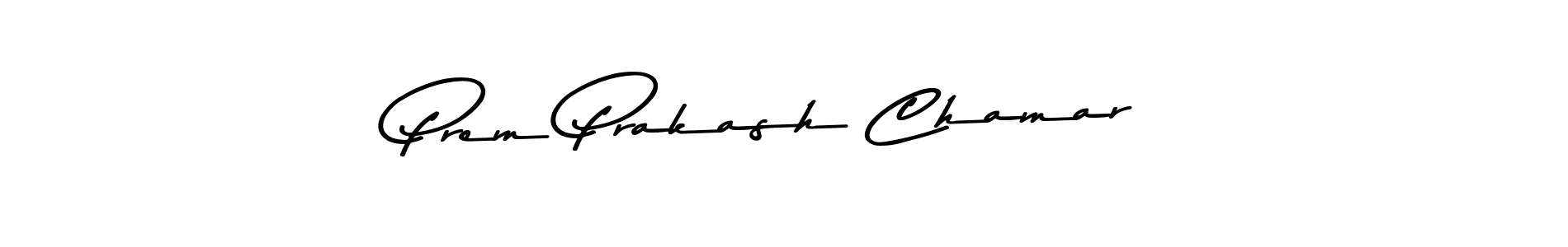 How to make Prem Prakash Chamar name signature. Use Asem Kandis PERSONAL USE style for creating short signs online. This is the latest handwritten sign. Prem Prakash Chamar signature style 9 images and pictures png