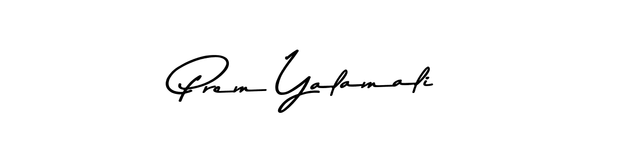 Make a beautiful signature design for name Prem Yalamali. With this signature (Asem Kandis PERSONAL USE) style, you can create a handwritten signature for free. Prem Yalamali signature style 9 images and pictures png