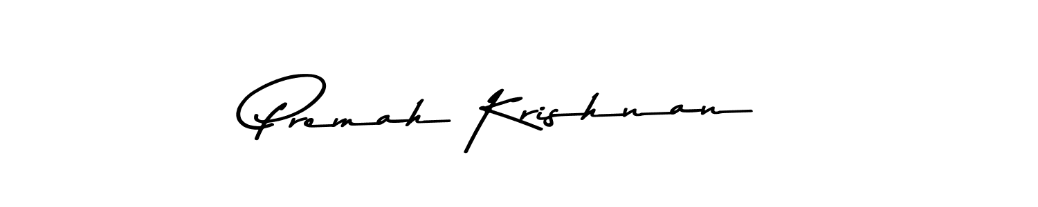 The best way (Asem Kandis PERSONAL USE) to make a short signature is to pick only two or three words in your name. The name Premah Krishnan include a total of six letters. For converting this name. Premah Krishnan signature style 9 images and pictures png