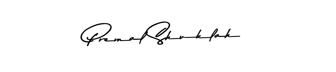 Design your own signature with our free online signature maker. With this signature software, you can create a handwritten (Asem Kandis PERSONAL USE) signature for name Premal Shuklah. Premal Shuklah signature style 9 images and pictures png