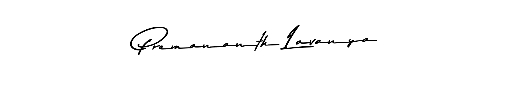 Create a beautiful signature design for name Premananth Lavanya. With this signature (Asem Kandis PERSONAL USE) fonts, you can make a handwritten signature for free. Premananth Lavanya signature style 9 images and pictures png