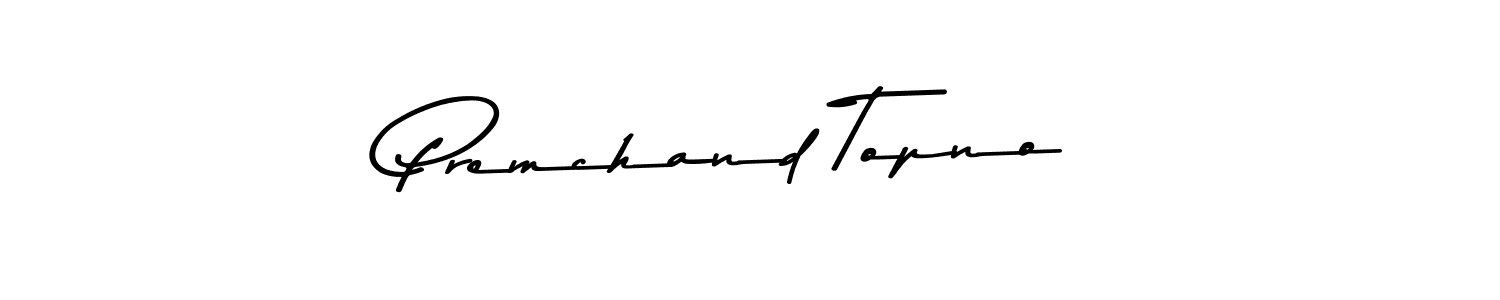 Create a beautiful signature design for name Premchand Topno. With this signature (Asem Kandis PERSONAL USE) fonts, you can make a handwritten signature for free. Premchand Topno signature style 9 images and pictures png