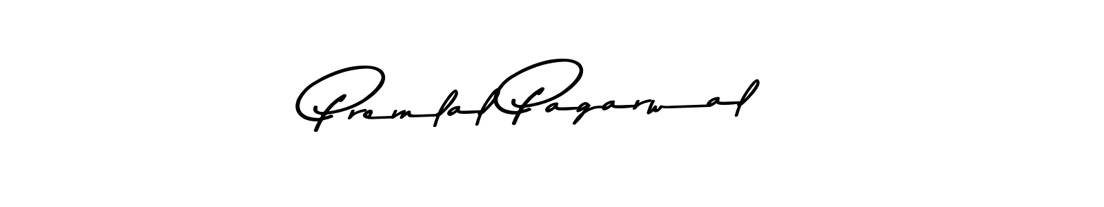 Asem Kandis PERSONAL USE is a professional signature style that is perfect for those who want to add a touch of class to their signature. It is also a great choice for those who want to make their signature more unique. Get Premlal Pagarwal name to fancy signature for free. Premlal Pagarwal signature style 9 images and pictures png