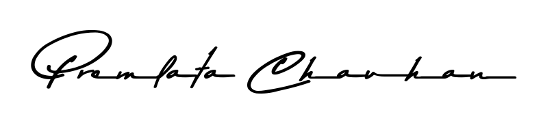 The Asem Kandis PERSONAL USE font gives name Premlata Chauhan a signature that looks effortless yet distinguished. Download high-res PNG instantly. Premlata Chauhan signature style 9 images and pictures png