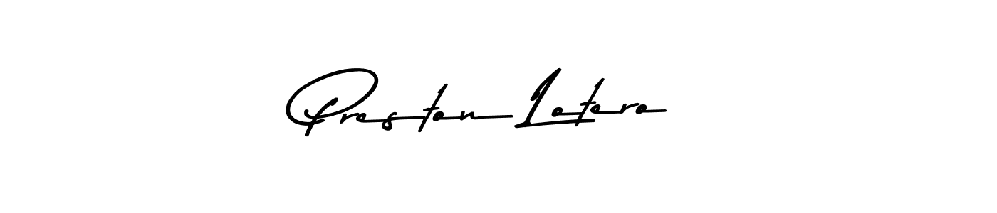 Use a signature maker to create a handwritten signature online. With this signature software, you can design (Asem Kandis PERSONAL USE) your own signature for name Preston Lotero. Preston Lotero signature style 9 images and pictures png