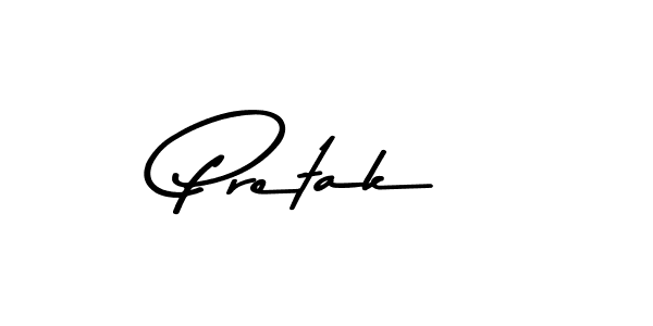 How to make Pretak signature? Asem Kandis PERSONAL USE is a professional autograph style. Create handwritten signature for Pretak name. Pretak signature style 9 images and pictures png
