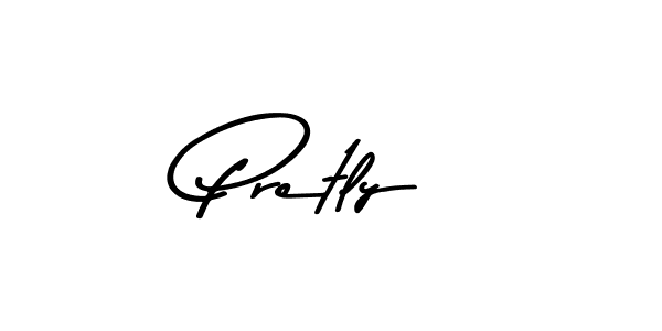 Use a signature maker to create a handwritten signature online. With this signature software, you can design (Asem Kandis PERSONAL USE) your own signature for name Pretly. Pretly signature style 9 images and pictures png