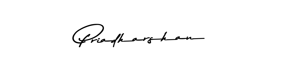 How to make Priadharshan name signature. Use Asem Kandis PERSONAL USE style for creating short signs online. This is the latest handwritten sign. Priadharshan signature style 9 images and pictures png