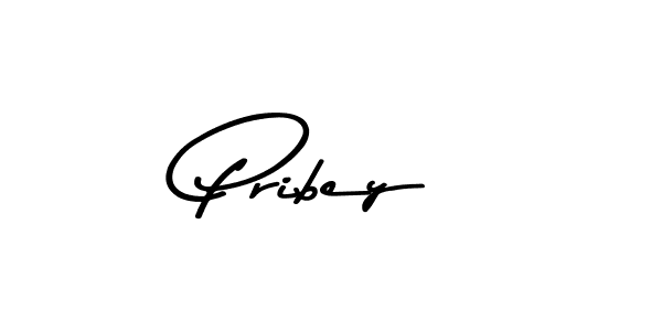 Use a signature maker to create a handwritten signature online. With this signature software, you can design (Asem Kandis PERSONAL USE) your own signature for name Pribey. Pribey signature style 9 images and pictures png