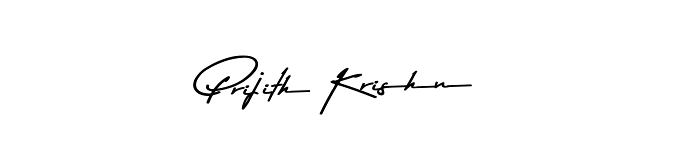 Make a beautiful signature design for name Prijith Krishn. With this signature (Asem Kandis PERSONAL USE) style, you can create a handwritten signature for free. Prijith Krishn signature style 9 images and pictures png