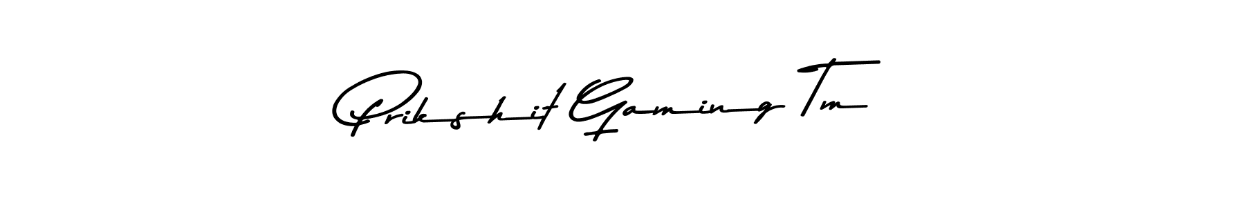 Use a signature maker to create a handwritten signature online. With this signature software, you can design (Asem Kandis PERSONAL USE) your own signature for name Prikshit Gaming Tm. Prikshit Gaming Tm signature style 9 images and pictures png