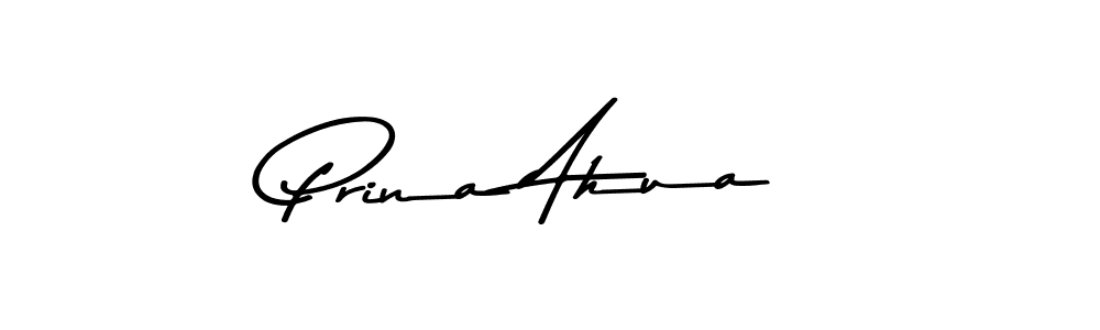 Design your own signature with our free online signature maker. With this signature software, you can create a handwritten (Asem Kandis PERSONAL USE) signature for name Prina Ahua. Prina Ahua signature style 9 images and pictures png